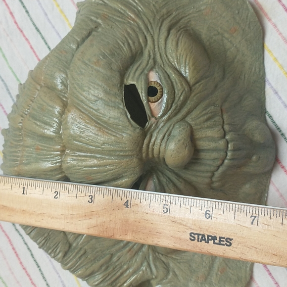 Vintage Lucasfilm Star Wars YODA Rubber Latex Halloween Mask Costume Made Mexico - Picture 2 of 11
